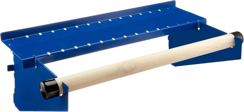 Wall Control Paper Towel Holder and Dowel Rod Pegboard Shelf Assembly for Pegboard and Slotted Tool Board - Blue - Image 1